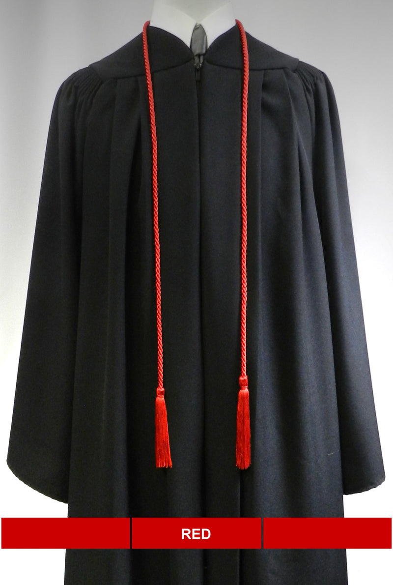Red graduation honor cord from Senior Class Graduation Products. Made in USA.