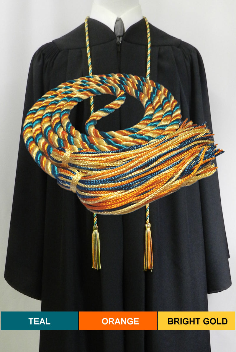 Royal blue graduation honor cord from Senior Class Graduation Products. Made in USA.