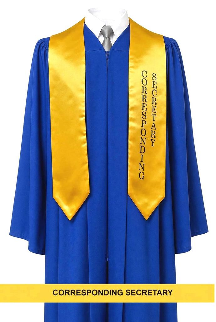 Corresponding Secretary Class Officer Stoles | Senior Class Graduation ...