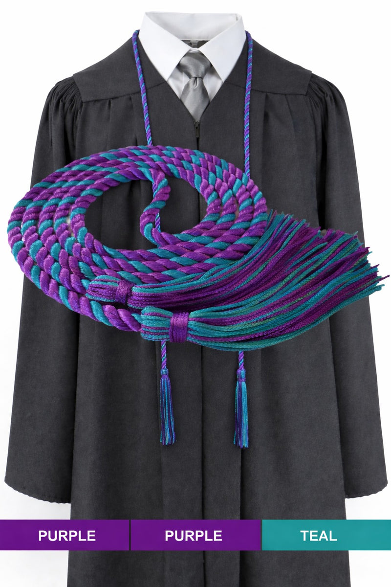 Purple Teal Honor Cords | Senior Class Graduation Products | Senior ...