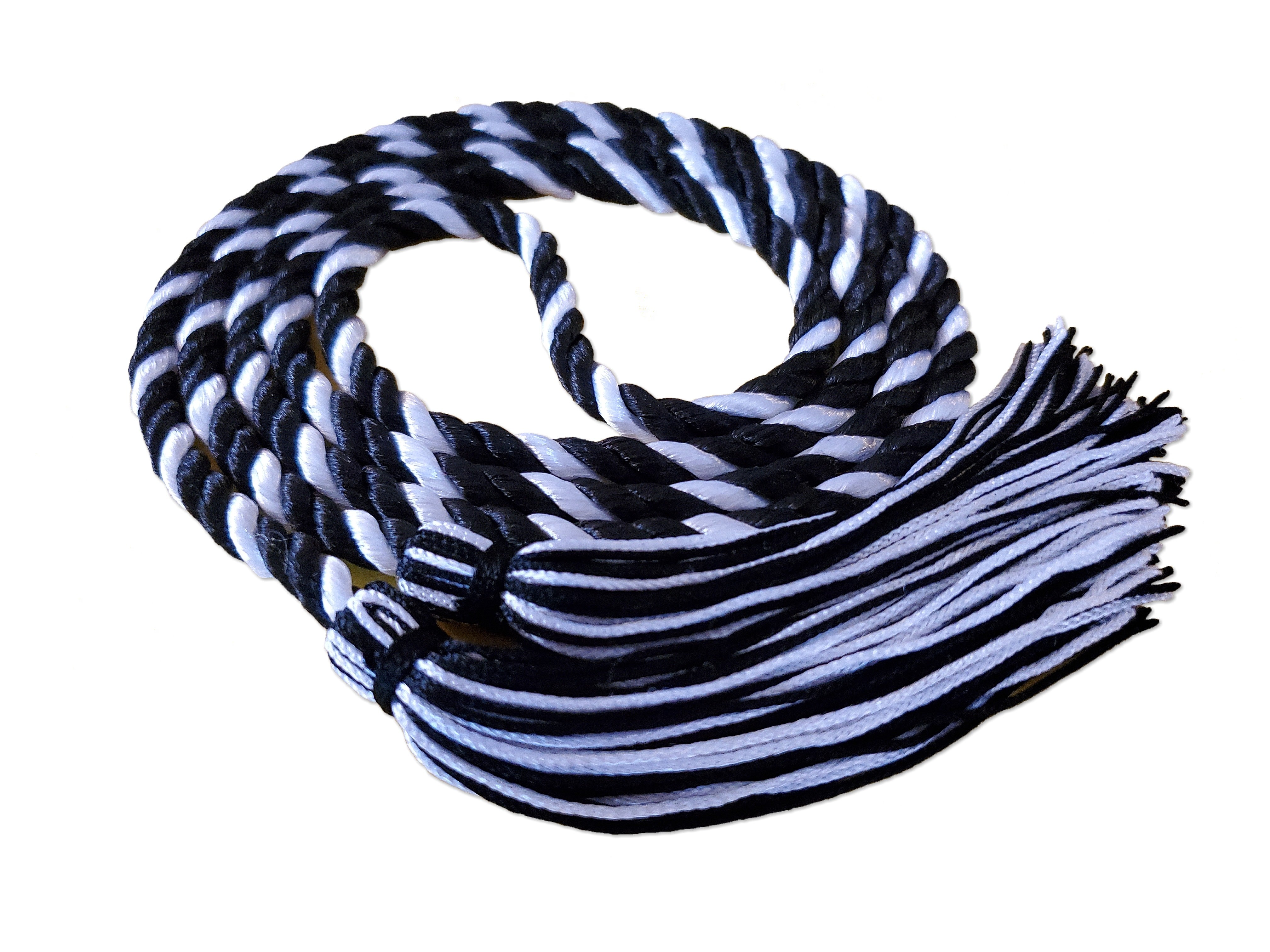 Honor Cords: Black-White-Light Blue, Senior Class Graduation Products