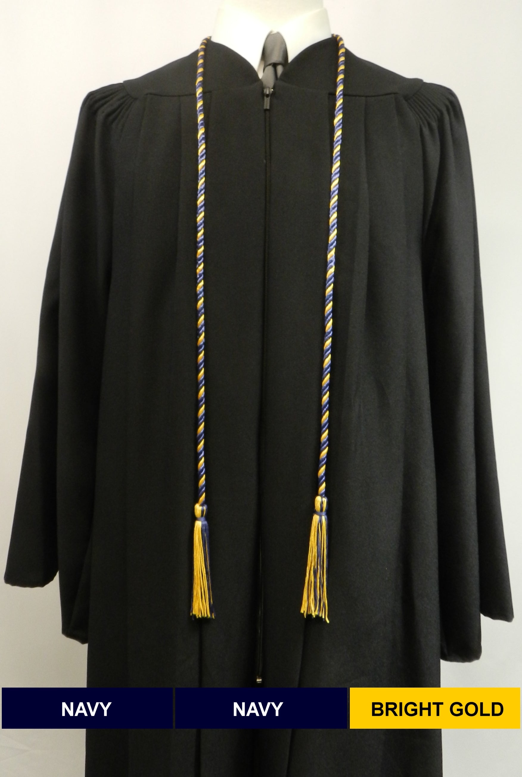 Navy Bright Gold Honor Cords | Senior Class Graduation Products ...