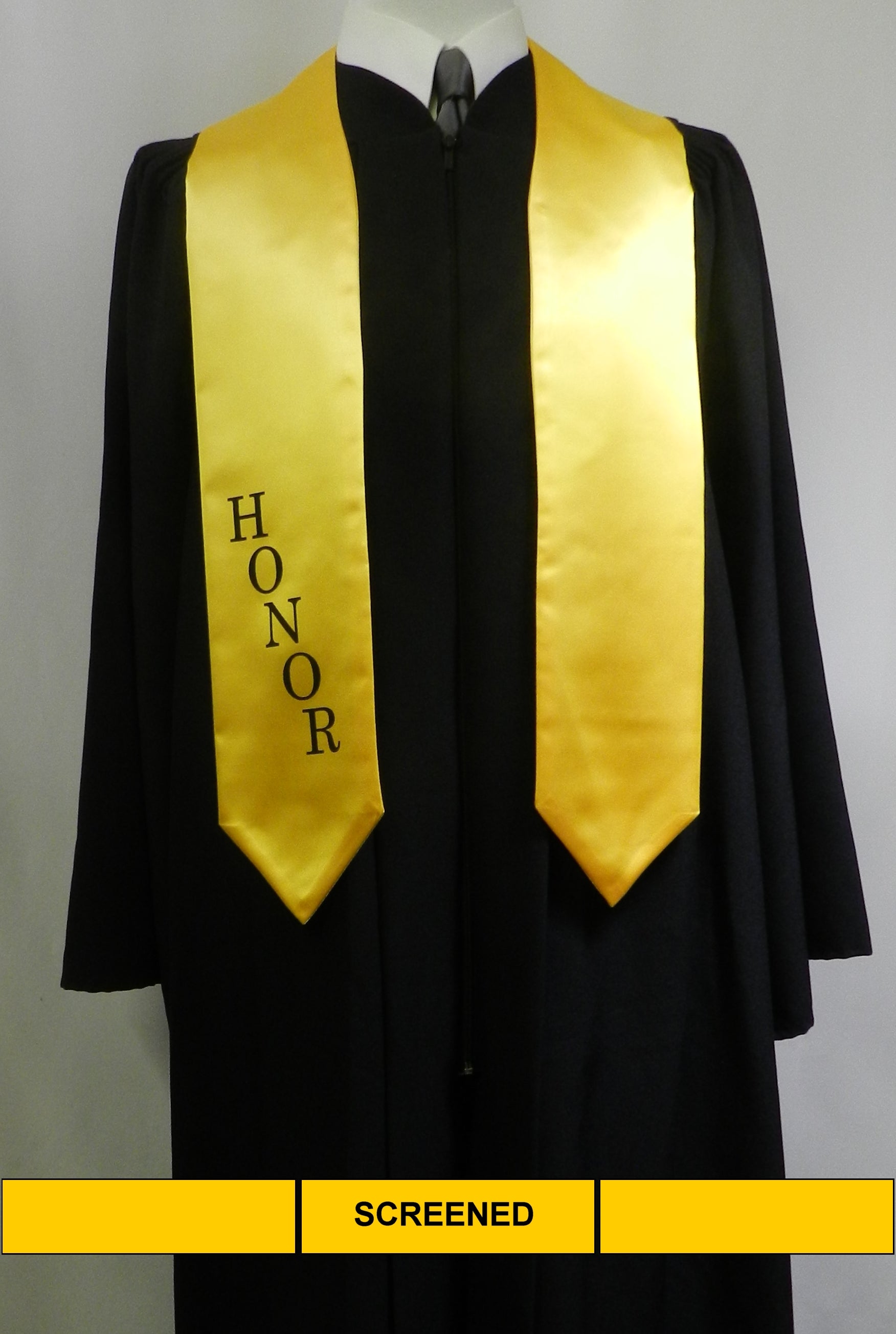 Graduation Stole Set With Gold Sash, Honor Cord & 2025 Tassel - For High School & University Ceremonies