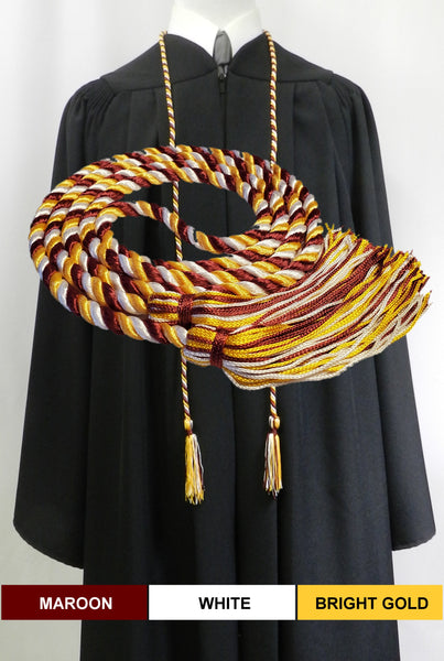 Maroon Gold Honor Cords, Senior Class Graduation Products