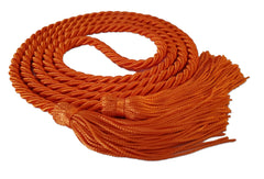 Orange graduation honor cord from Senior Class Graduation Products. Made in USA.