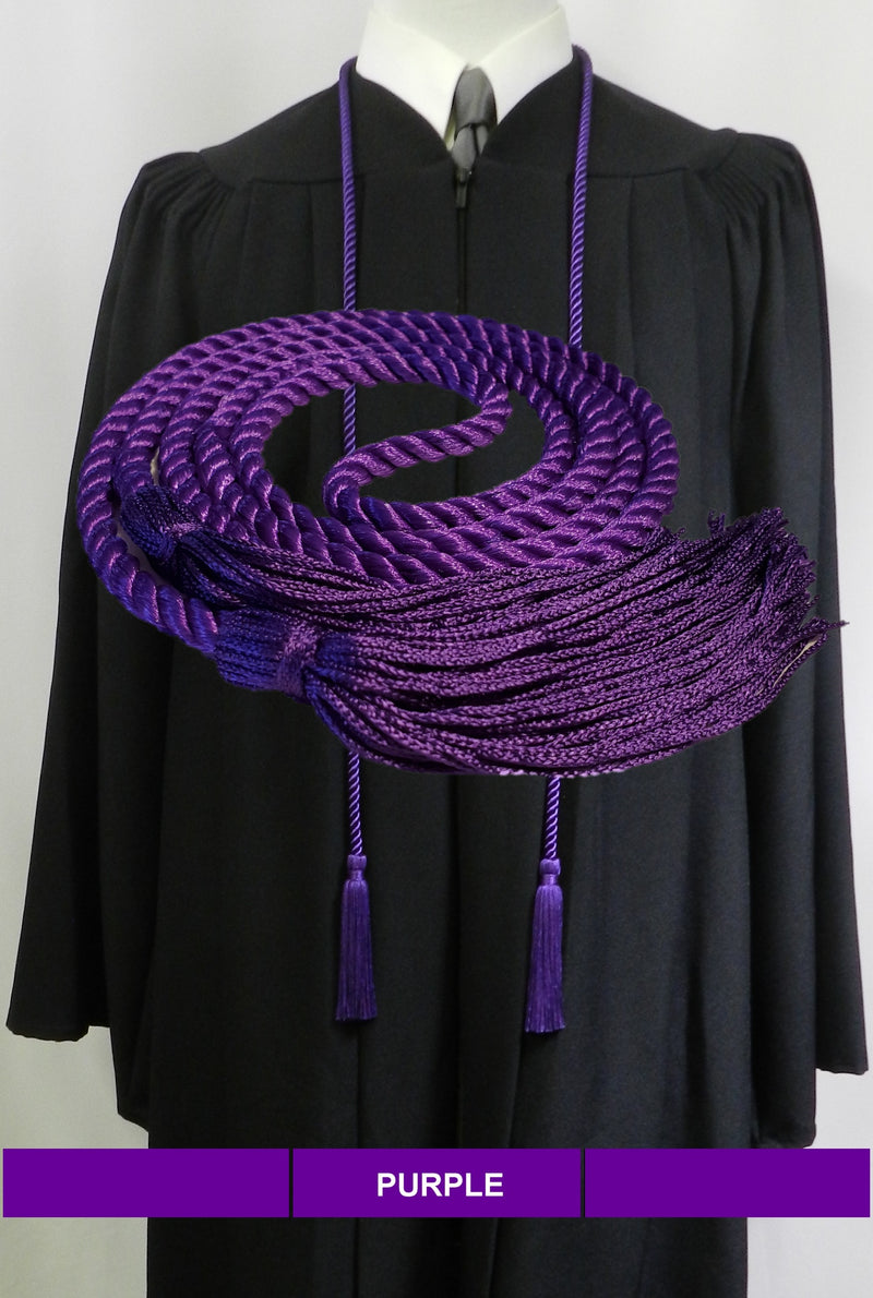 purple graduation honor cord.