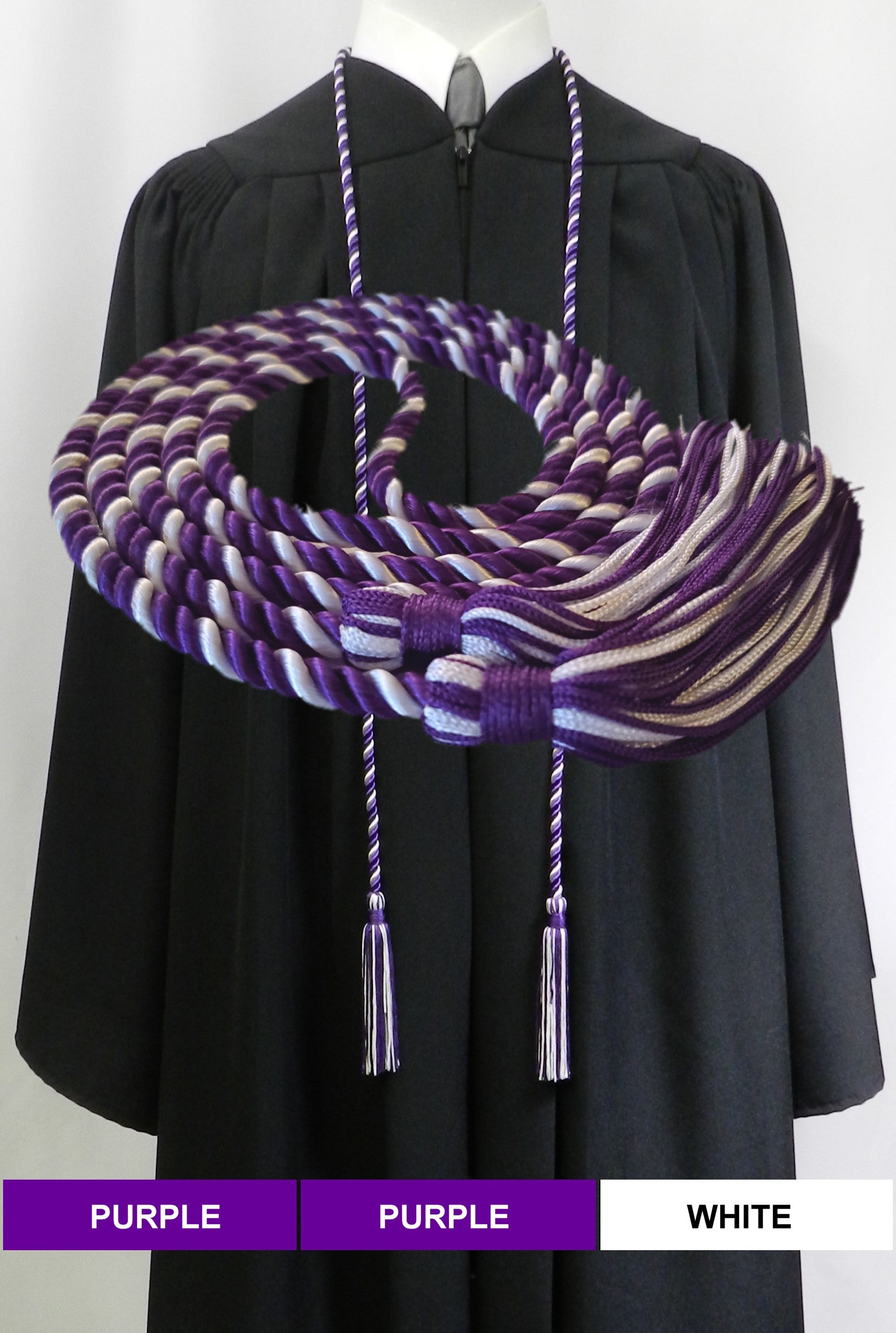 Purple White Honor Cords  Senior Class Graduation Products